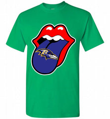 Baltimore Ravens  x The Rolling Stones Logo Shirt - zezetee