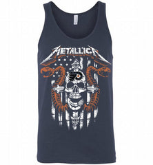 Metallica Snake Skull Philadelphia Flyers Logo Tank - zezetee