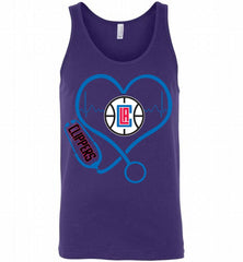 Nurse Heartbeat Love Los Angeles Clippers Tank - zezetee