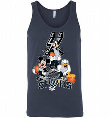 Mickey Goofy Donald Loves San Antonio Spurs Basketball Fans Tank - zezetee