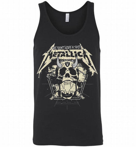 Metallica We Don't Give A Shit Oakland Raiders Tank - zezetee