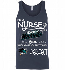 I'M A Nurse And A San Jose Sharks Fans Gift Tank - zezetee