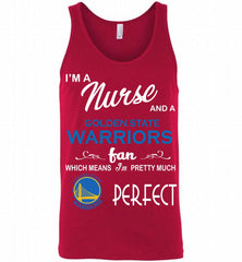I'M A Nurse And A Golden State Warriors Fans Perfect Tank - zezetee