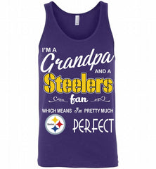 I'M A Grandpa And A NFL Pittsburgh Steelers Pretty Much Perfect Tank - zezetee