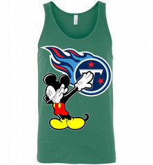 Disney Mickey Mouse Dabbing Tennessee Titans Tank - zezetee