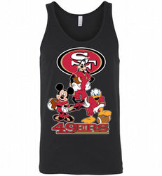 Mickey Goofy Donald Disney  San Francisco 49ers Football Gift Tank