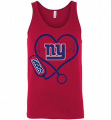 Nurse Heartbeat New York Giants Tank - zezetee