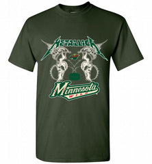 Metallica Minnesota Wild Logo Shirt - zezetee