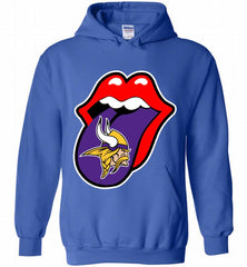 Minnesota Vikings  x The Rolling Stones Logo Hoodie - zezetee