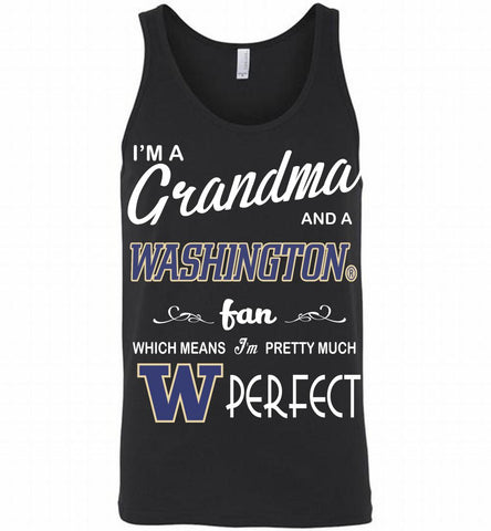 I'M A Grandma And A Washington Huskies Fan Tank - zezetee