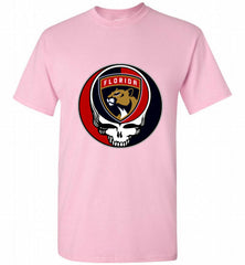 NHL TEAM FLORIDA PANTHERS X GRATEFUL DEAD LOGO BAND Shirt - zezetee