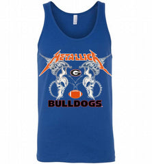 Metallica Georgia Bulldogs Logo Tank - zezetee