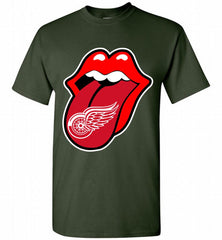 Detroit Red Wings  x The Rolling Stones Logo Shirt - zezetee
