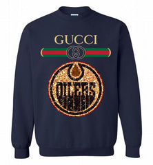 Gucci Edmonton Oilers Logo Crewneck Sweatshirt - zezetee