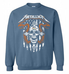 Metallica Miami Marlins Logo Crewneck Sweatshirt - zezetee