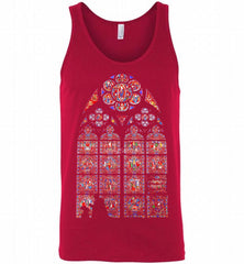 Stained glass window- Notre Dame - Paris Tank - zezetee
