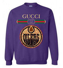 Gucci Edmonton Oilers Logo Crewneck Sweatshirt - zezetee