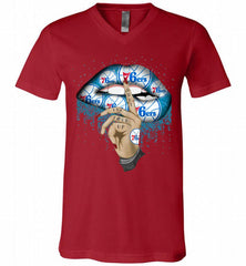 Philadelphia 76ers Lip Shut The Fuck Up V-Neck Shirt - zezetee