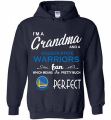 I'M A Grandma And A Golden State Warriors Fans Perfect Hoodie - zezetee