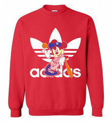ADIDAS BASEBALL MICKEY MOUSE DISNEY SPORTS Crewneck Sweatshirt - zezetee