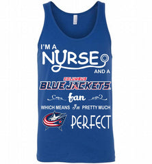 I'M A Nurse And A Columbus Columbus Blue Jackets Fans Gift Tank - zezetee