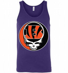 Cincinnati Bengals Grateful Dead Logo Band Tank - zezetee
