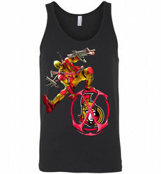 Deadpool Fan Love Ottawa Senators Awesome Tank