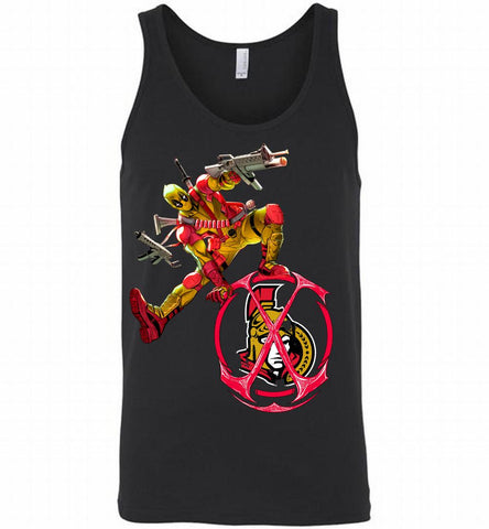 Deadpool Fan Love Ottawa Senators Awesome Tank - zezetee