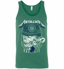 Metallica Skull Seattle Mariners Logo Tank - zezetee