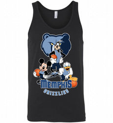 Mickey Goofy Donald Loves Memphis Grizzlies Basketball Fans Tank