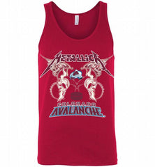 Metallica Colorado Avalanche Logo Tank - zezetee