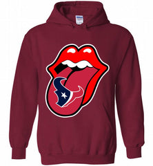 Houston Texans  x The Rolling Stones Logo Hoodie - zezetee