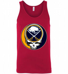 NHL TEAM BUFFALO SABRES X GRATEFUL DEAD LOGO BAND Tank - zezetee