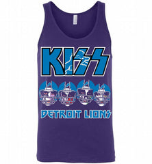 Kiss Detroit Lions Logo Tank - zezetee