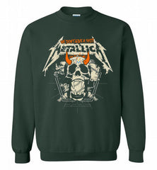 Metallica We Don't Give A Shit Miami Marlins Crewneck Sweatshirt - zezetee