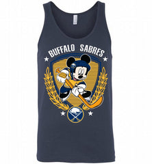 NHL Hockey Mickey Mouse Buffalo Sabres Disney Tank - zezetee