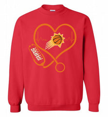 Nurse Heartbeat Love Phoenix Sun Crewneck Sweatshirt - zezetee