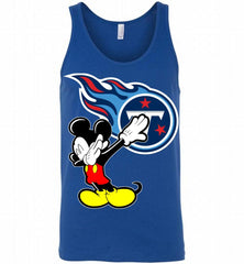 Disney Mickey Mouse Dabbing Tennessee Titans Tank - zezetee