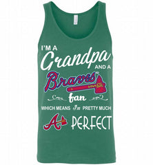 I'M A Grandpa And A Atlanta Braves Fans Gift Tank - zezetee