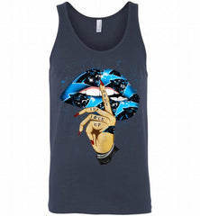 NFL Carolina Panthers Lip Shut The Fuck Up Tank - zezetee