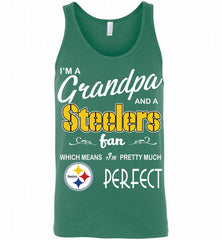 I'M A Grandpa And A NFL Pittsburgh Steelers Pretty Much Perfect Tank - zezetee