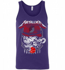 Metallica Skull Snake Portland Trail Blazers Tank - zezetee