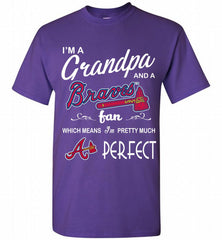 I'M A Grandpa And A Atlanta Braves Fans Gift Shirt - zezetee