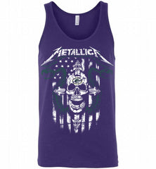 Metallica Snake Skull Green Bay Packers Logo Tank - zezetee