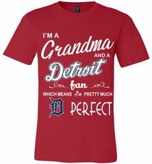 I'M A Grandma And A Detroit Tigers Fans Gift Canvas USA - zezetee