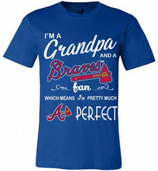 I'M A Grandpa And A Atlanta Braves Fans Gift Canvas USA - zezetee