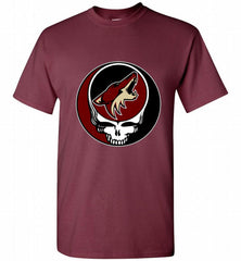 NHL TEAM ARIZONA COYOTES X GRATEFUL DEAD LOGO BAND Shirt - zezetee