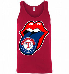 Texas Rangers  x The Rolling Stones Logo Tank - zezetee