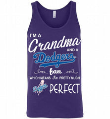 I'M A Grandma And A Los Angeles Dodgers Fans Gift Tank - zezetee