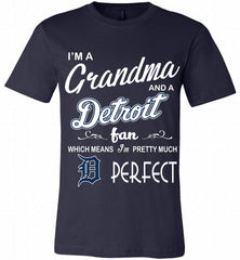 I'M A Grandma And A Detroit Tigers Fans Gift Canvas USA - zezetee